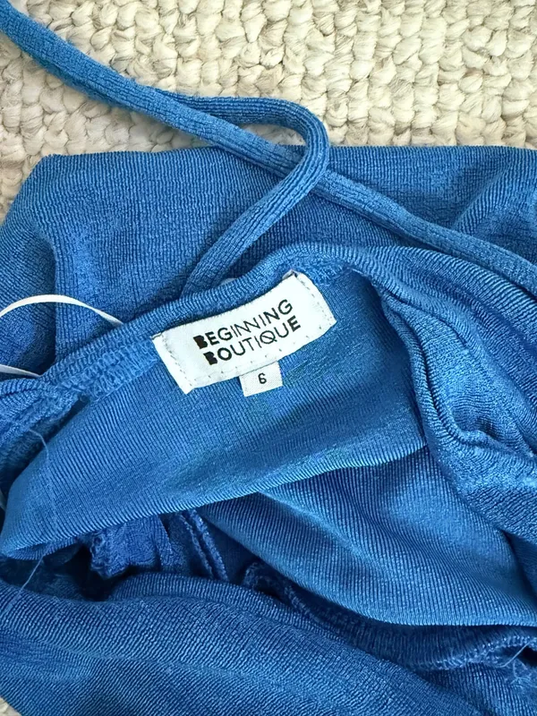 Beginning Boutique Dress Mini Body Con Blue - Image 2