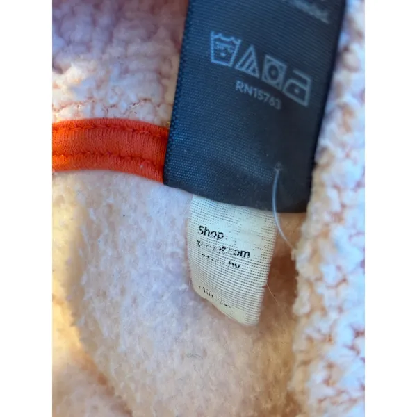Champion C9 Womens Peach Pink Sherpa Fleece Quarter Zip Pullover Sweater Small‎ - Image 6