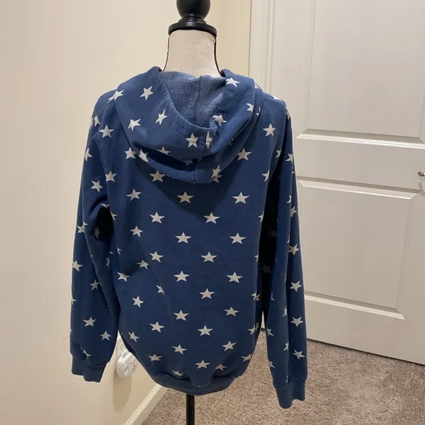 Alternative star pattern hoodie size XXl Celestial Preppy Streetwear - Image 2