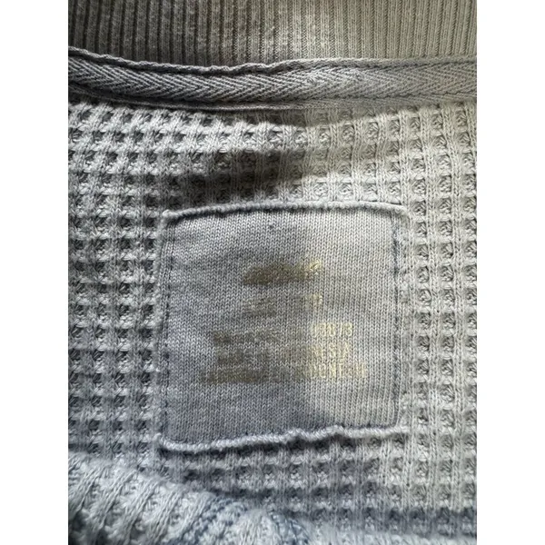Aerie Waffle Knit Cropped Top‎ Size XXS Long Sleeve Athleisure Preppy Loungewear - Image 3