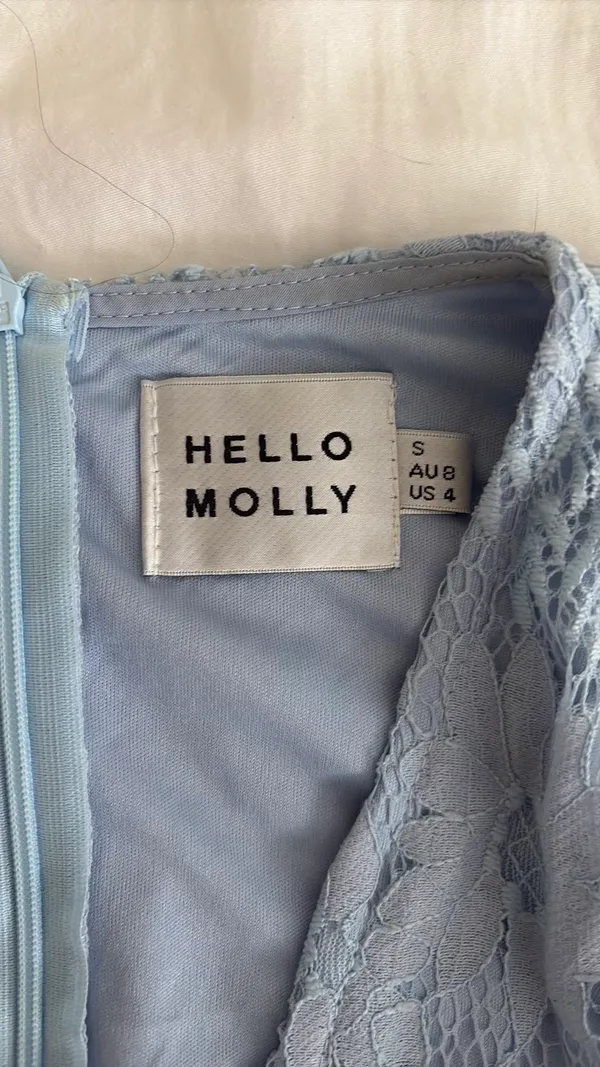 Hello Molly Dress Mini Blue - Image 2
