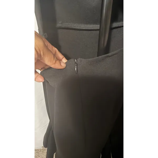 Selfie Leslie Womens Black High Low Ruffle Open Back Cocktail Dress Size Medium - Image 5