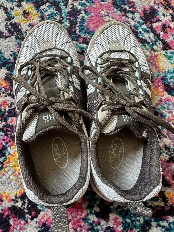 Ryka Lace Up Sneakers Womens 7.5 Gray Brown - Image 3
