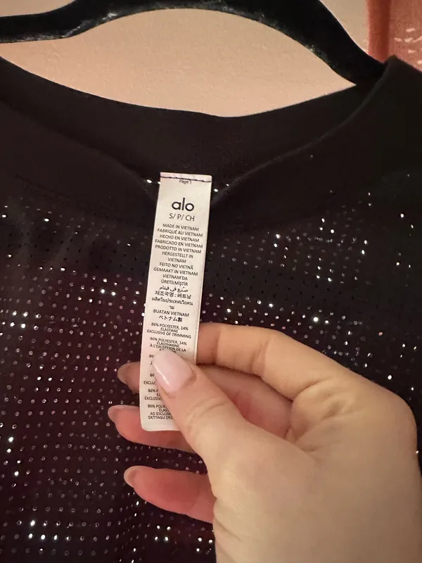 Alo Mesh Cropped Mirage Tee - Image 3