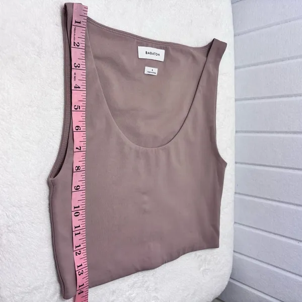 Babaton Brown‎ Fitted Crop Tank Top Size S - Image 4