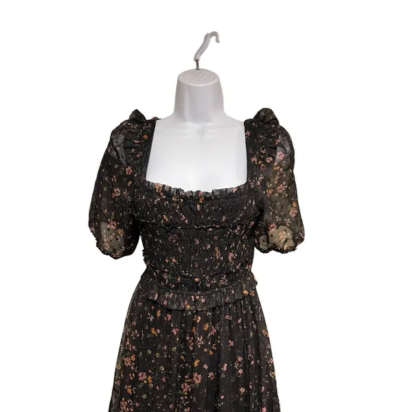 Slate & Willow Puff Sleeve Smocked Dress Size Medium - Image 10