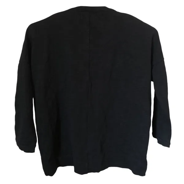 C Madewell Black & White Raglán Wool Tweed Woman Shirt Blouse Size Small - Image 7