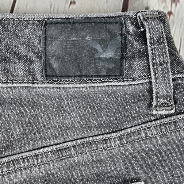 American Eagle‎ Vintage Hi-Rise Festival Shorts Grey Studded Denim Size 14 NWT - Image 9