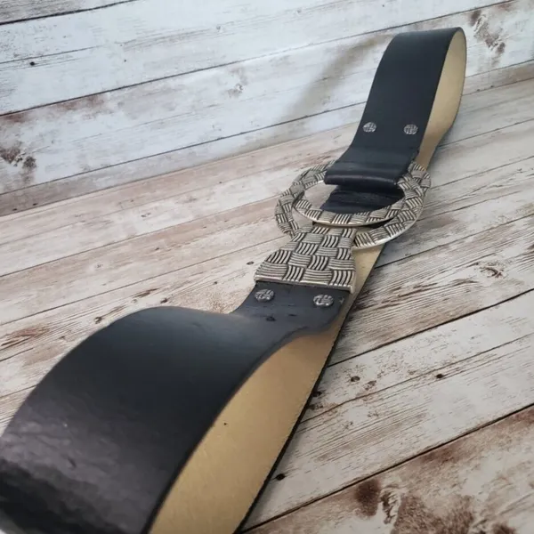 Chico's Chunky Belt with Oversized Buckle *DAMAGED BELT For Repair or Crafting* - Image 2