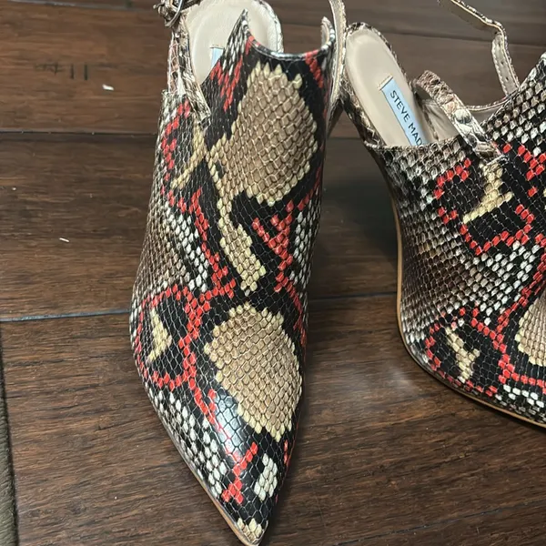Steve Madden Daily Snake Animal Print Sling-Back Pumps Heels 8M new #1 - Image 5