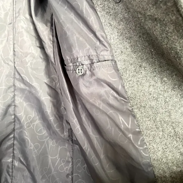 New York‎ & Co gray peacoat comfortable warm winter fall style pockets double Size 2 - Image 7
