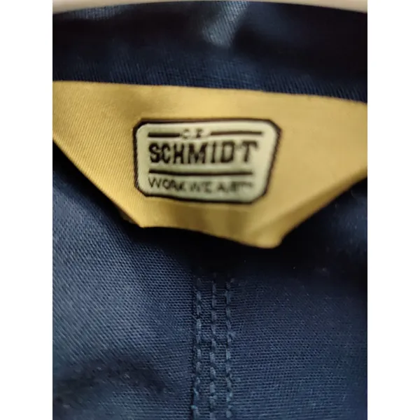 C. E. Schmidt Workwear Jumpsuit Coveralls Navy Blue Zip Pockets Long Sleeve XLR - Image 5