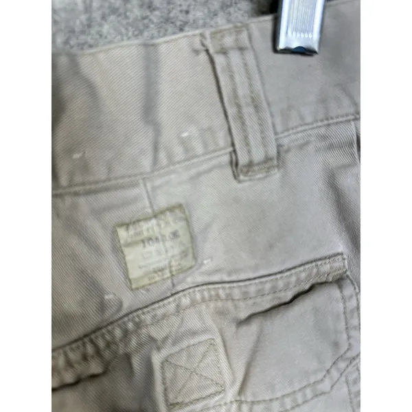 Vintage Abercrombie & Fitch Size 4‎ Cotton Womens Shorts High Waist Beige Mini - Image 15