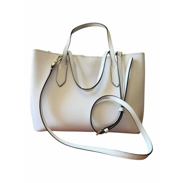 Kate Spade Harper Satchel Parchment Pebbled Leather Crossbody Tote Shoulder Bag - Image 4