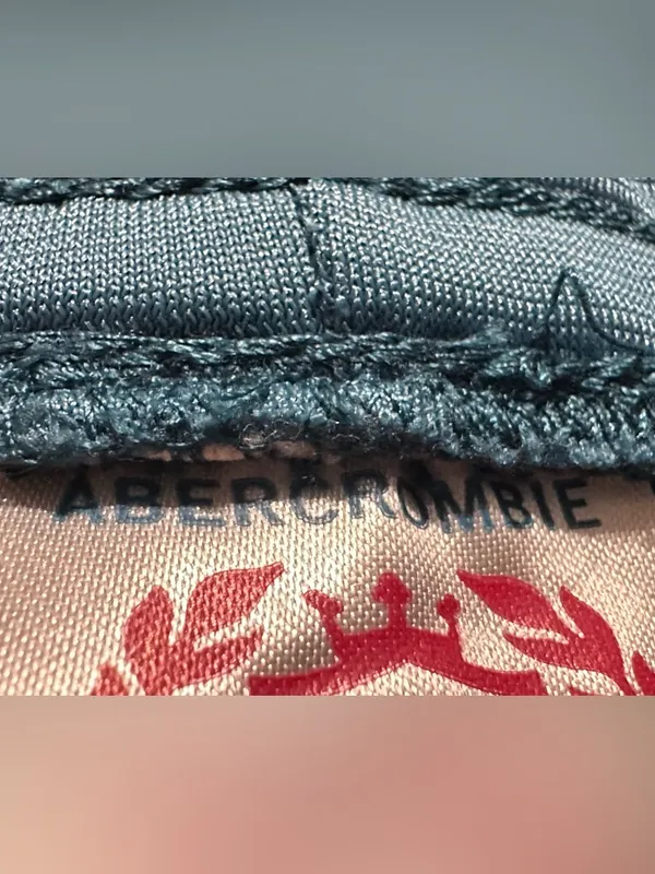 Vintage Abercrombie & Fitch mini skirt size Small blue - Image 8