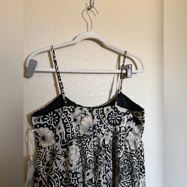 Tuckernuck‎ Hyacinth House Floral Tiered Tilly Dress sz m NEW black cream boho - Image 8