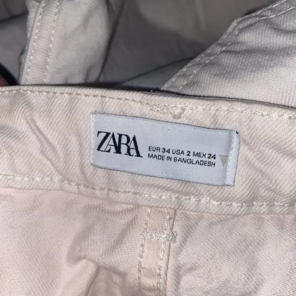 Zara High Waisted Light Pink Denim Mom Jeans Women's Size 2 - Image 7