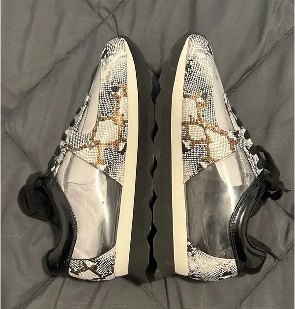 Jessica Rich Transparent Sneaker in Gold Size 39 - VERY RARE - NEW WITH BOX - Image 8