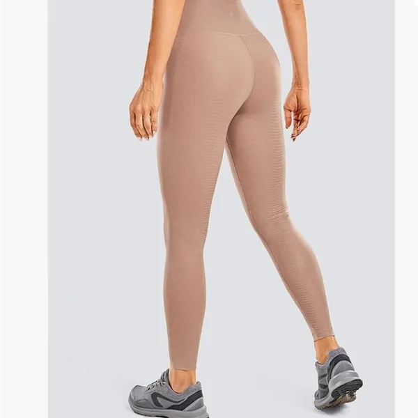 NWT CRZ‎ YOGA Nude Matte Faux Leather Leggings "25 SZ XS - Image 2