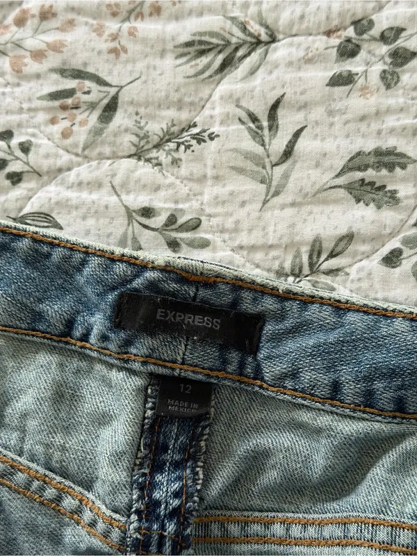 Express Blue Y2K Denim Jean Skirt Y2K - Image 6