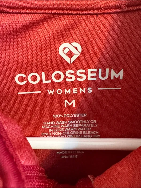 Colosseum Alabama Crimson Tide Women’s Quarter Zip Pullover M Red - Image 2