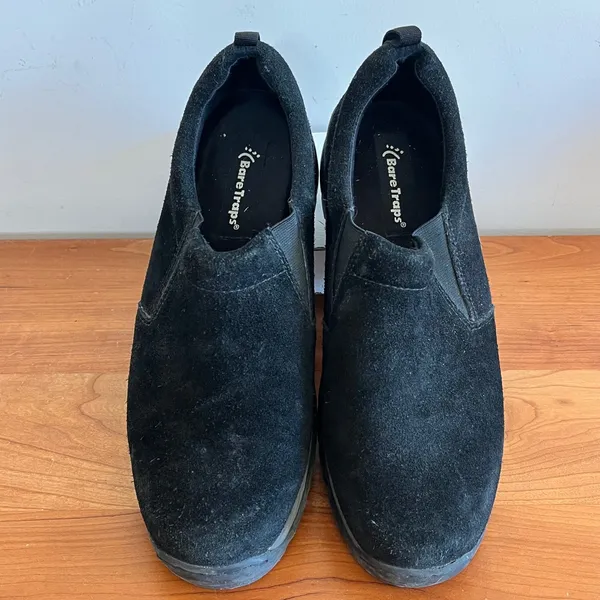 BareTraps Yard Black Suede Leather Slip On‎ Loafers Shoes Womens 9.5 - Image 4