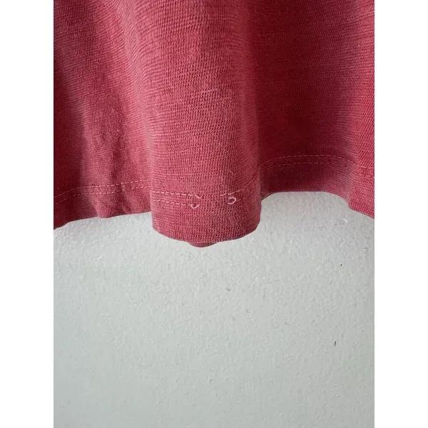 We The Free Pink Pullover Oversized Lyocell Linen Long Sleeve T-Shirt Sz Small - Image 4