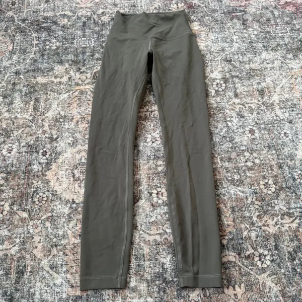 Lululemon Wunder Train‎ High-Rise Tight 25" Size 2 W5CQDS Olive Green - Image 6