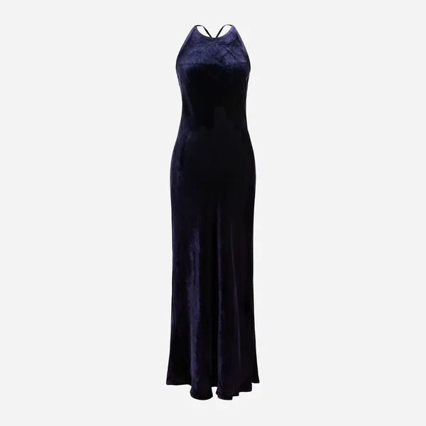 J. Crew Silk velvet‎ halter slip dress NEW NWT violet Size 2 - Image 11