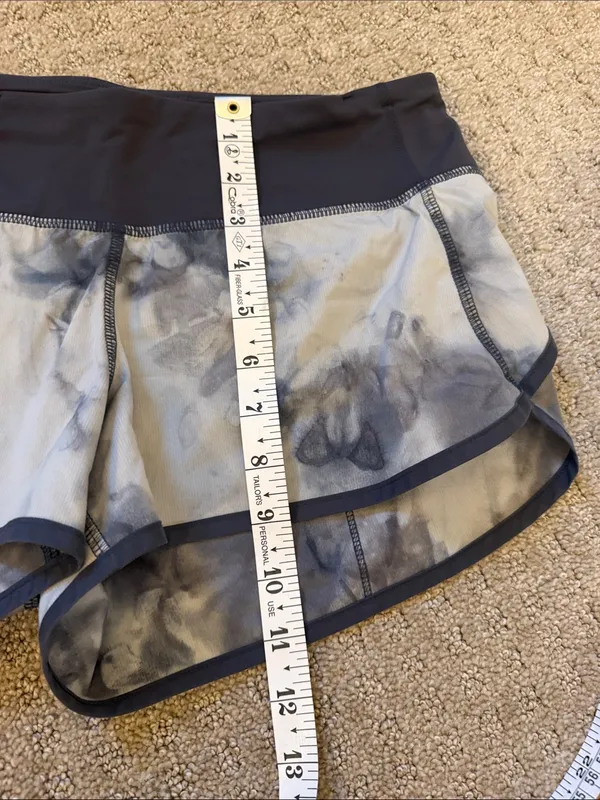 Lululemon Tie-Dye Speed Up 2.5” Performance Running Shorts - Gray/light Gray - Image 9