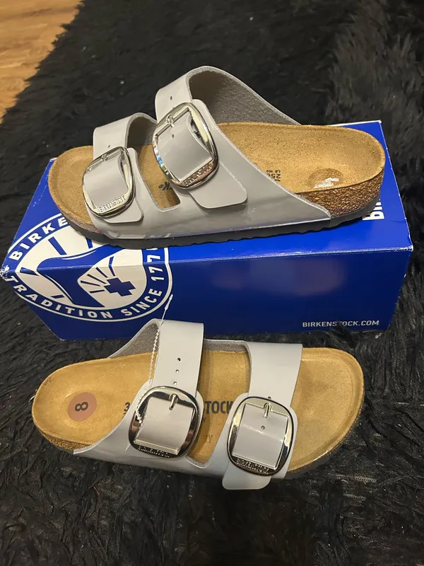 BIRKENSTOCK Arizona Gray gladiator sandals slippers shoes women’s eur 39 new - Image 8