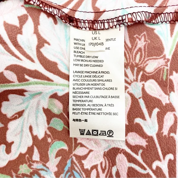 Free People Sun Bleached Maxi Dress Boho Bohemian Floral Chocolate Combo - Image 12