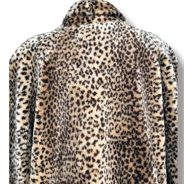 Vintage Monterey Fashions Leopard Faux Fur Long Coat Animal Print Statement - Image 4