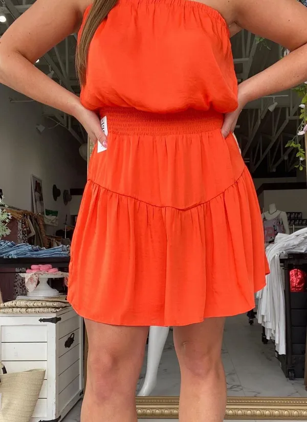 fab'rik Orange Dress - Image 2