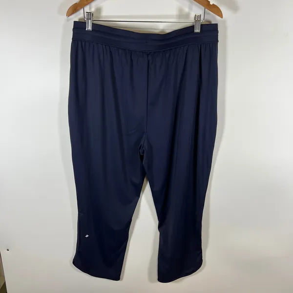 Halara Women XL Navy Blue High Waisted Cropped Joggers‎ Drawstring Pockets NEW - Image 7