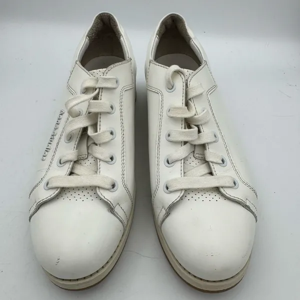 Acne Studios White Leather Platform Sneakers Women EU 37 US 7 Designer Shoes - Image 3