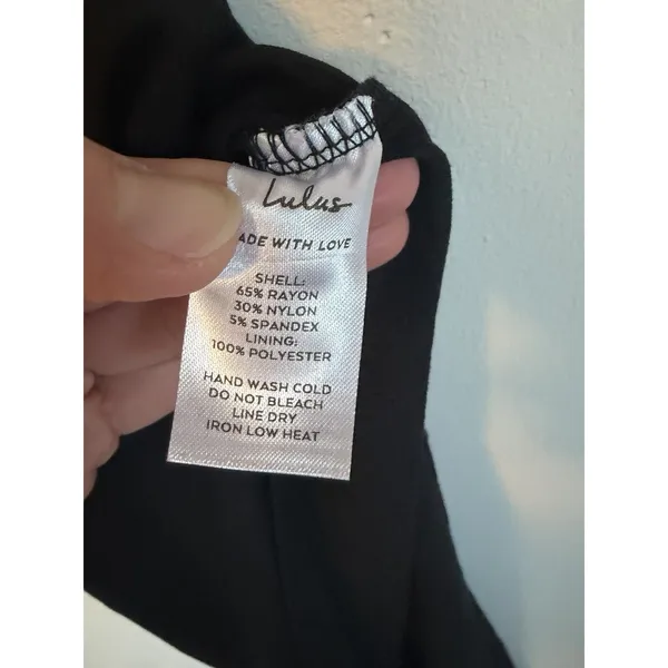 Lulus Good Times Only Black One-Shoulder Maxi Dress XS NEW - Image 10