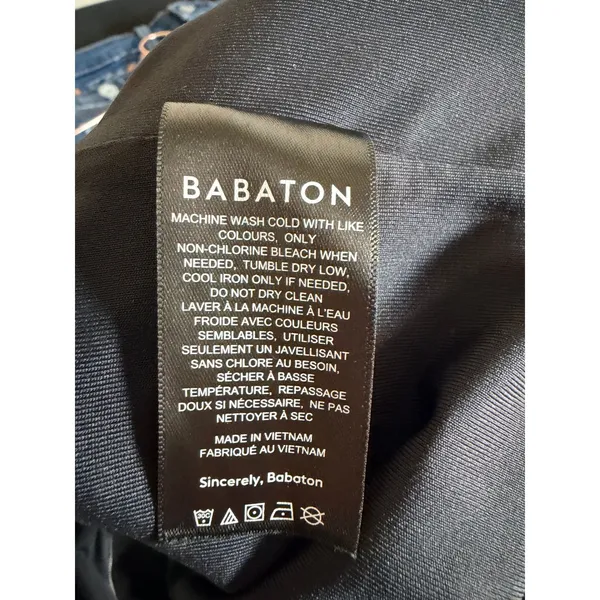 BABATON Contour Black Long‎ Sleeve Snap Closure Bodysuit Ribbed Knit Size XS - Image 7