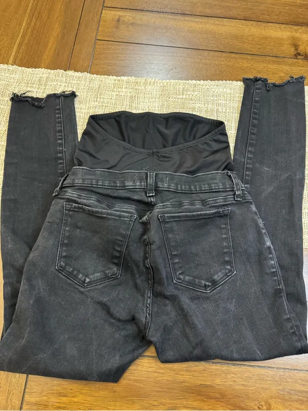 Abercrombie & Fitch Maternity Black Skinny Jeans Super Skinny Ankle Size 27/4R - Image 2