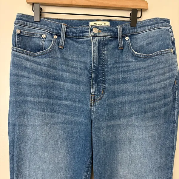 Madewell Skinny Flare Jeans‎ Women’s 32 Medium Wash Stretch High Rise - Image 5
