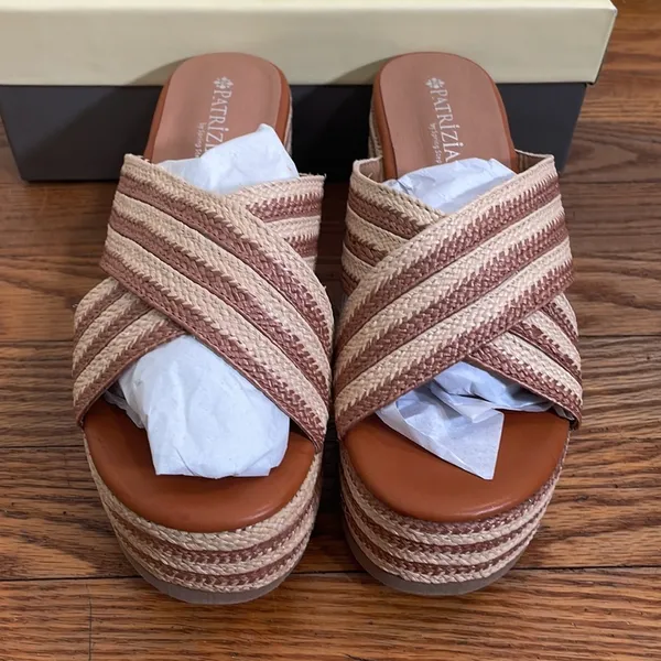 Patrizia by Spring Step‎ Wedge Sandals Rafi Camel size 38 (US 7.5-8) NWT - Image 2