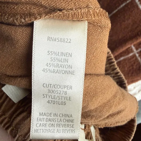 Max Studio Smocked Waist Pants - Tan - Image 5