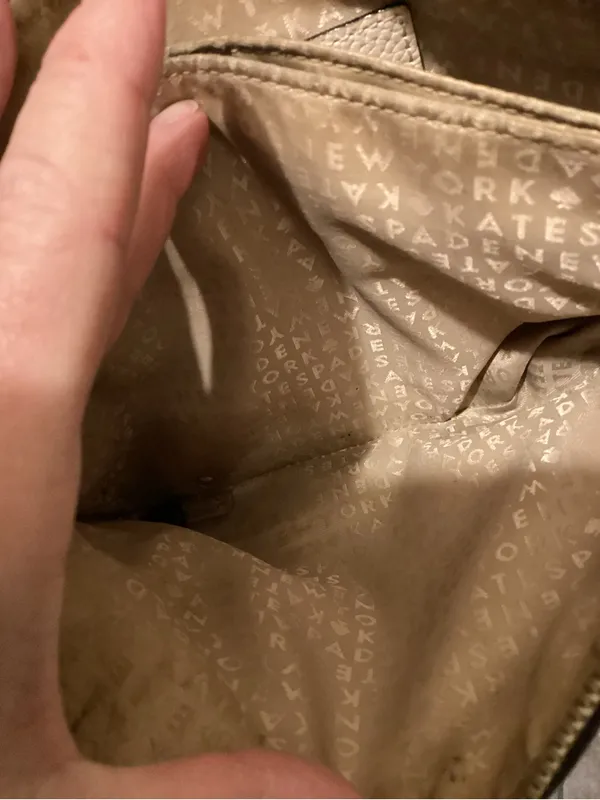 kate spade Pebbled Leather Crossbody in Pale Blush - Image 6