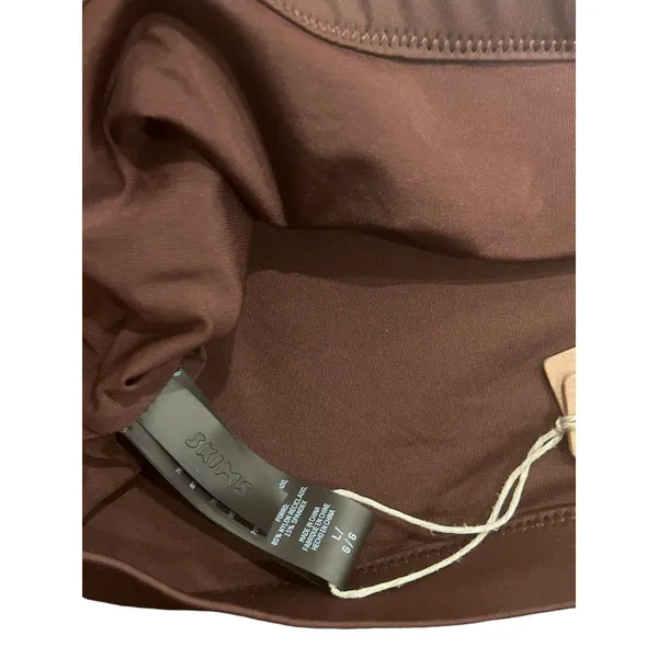 skims Skims Signature Swim Tank Bikini Top in Cocoa size large NWT - Image 5