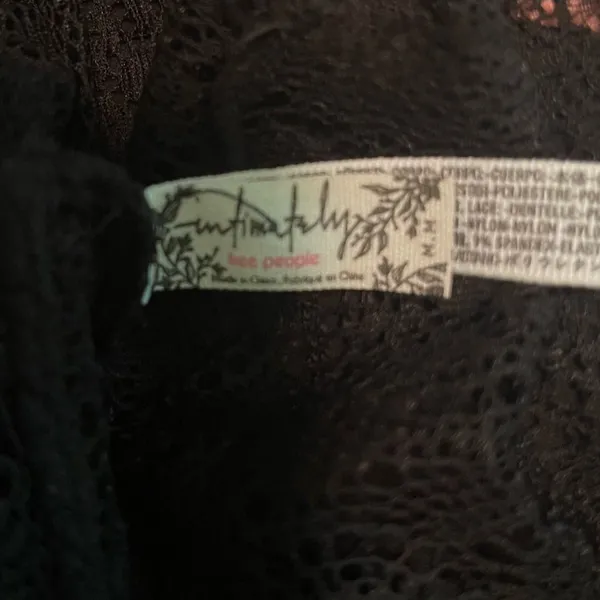 Free People Black Lace Dress - Image 3