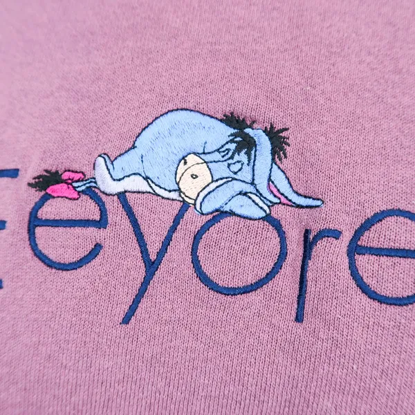 Disney Vintage 90s Eeyore Embroidered Sweatshirt - Image 3