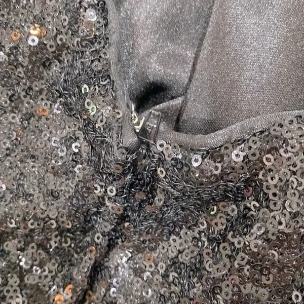 Alfred Angelo size 6 black strapless sequin dress - Image 5