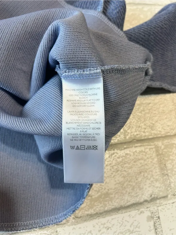 Urban Outfitters Blue Cropped Knit Sweatshirt - Size S - Image 6