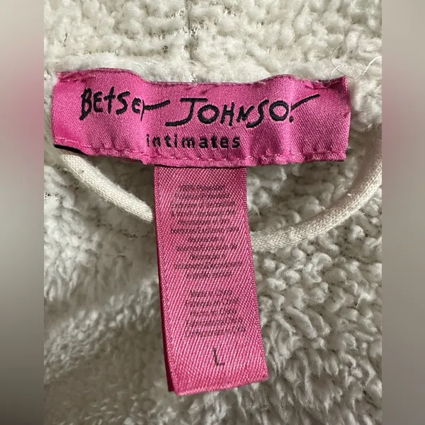 Betsey Johnson Plush Robe size Large - Image 5