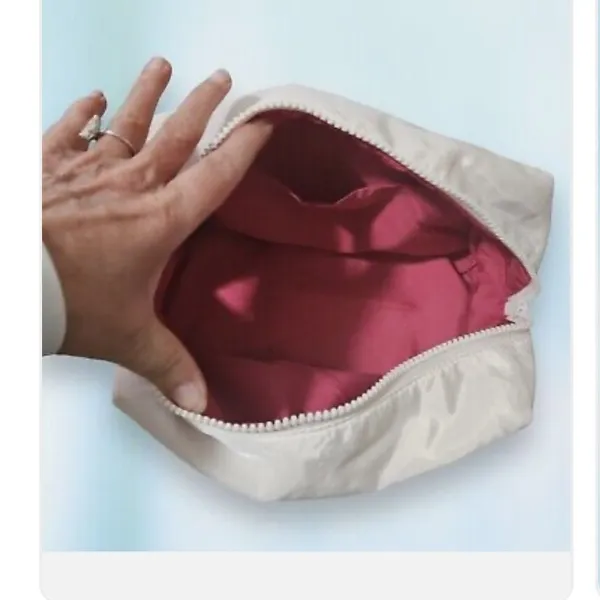 White‎ Cosmetic Bag - Image 2